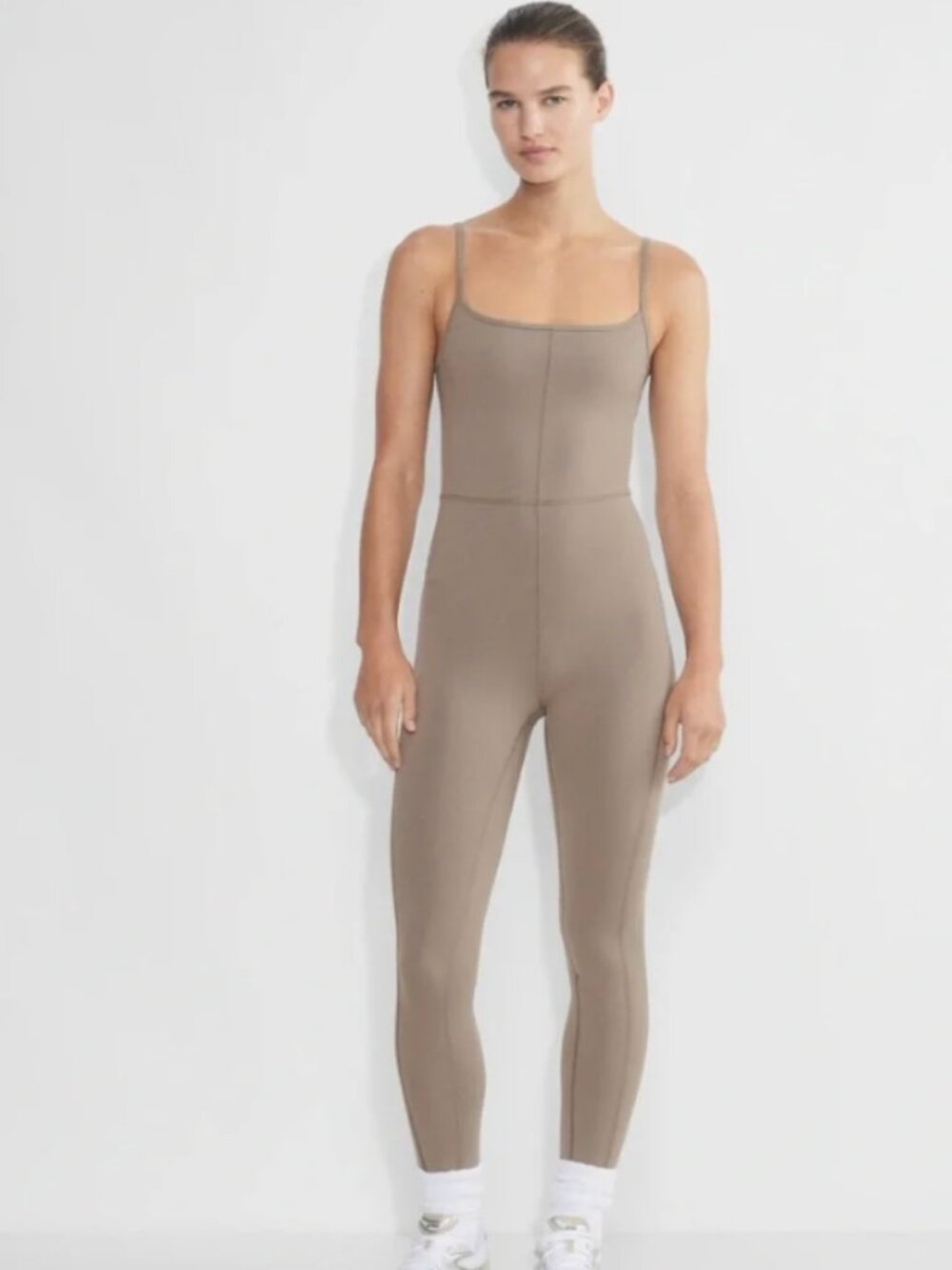 Aritzia Wilfred Free Divinity Jumpsuit - Basalt Grey XS